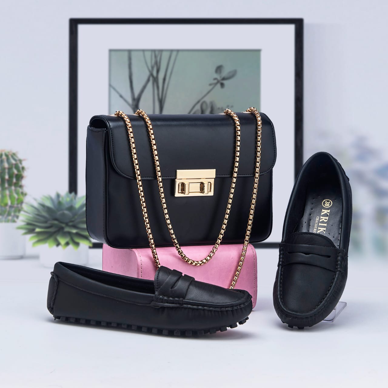 Pack Sac à Main et Mocassins Pour Femme - TRENDIESTY
